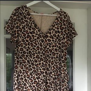 Smash & Tess Leopard Shortie Romper, Medium